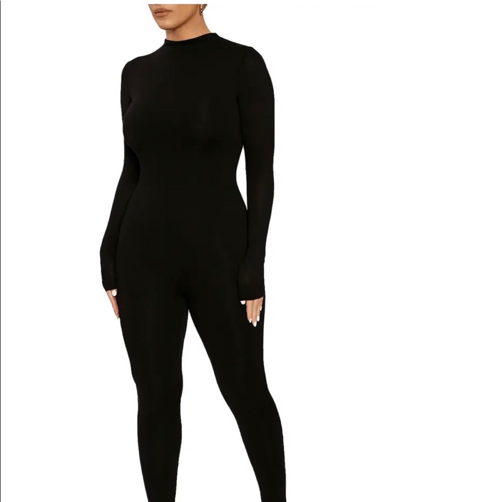 NW all Black long sleeve Jumpsuit
